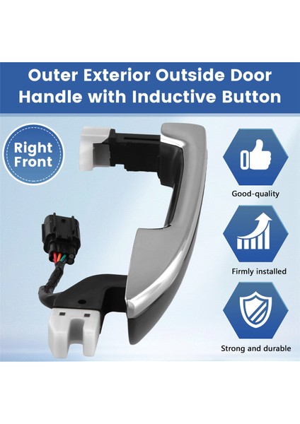 Honda Accord Için Endüktif Düğme Konforu ile Ön Kapı Kolu 2008-2012 Dış Tutamak Çekme Fr: 72141-TA1-J01 (Yurt Dışından) indirimleri