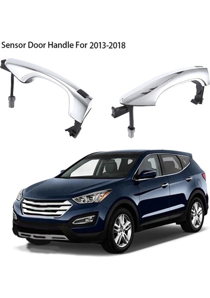 Ön Sol+Sağ Dış Kapı Kolları Hyundai Santa Fe Dm 2013-2018 826512W710 826612W710 Için Araba Sensörü Kapı Kolu (Yurt Dışından) modelleri