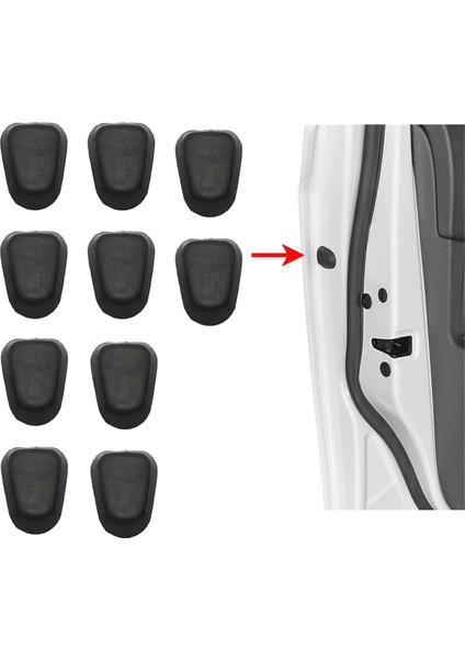 10 Adet Araba Kapısı Sabitleme Kapak Kauçuk Toz Kapakları 5N0837111 Vw Jetta Polo Golf Passat Tiguan Fabia Sharan Amarok (Yurt Dışından) fiyatları