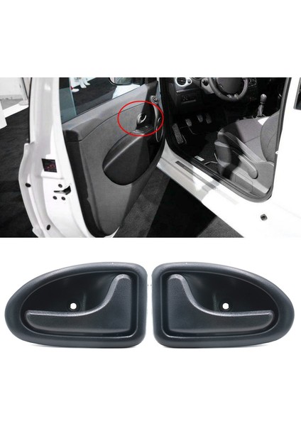 Araba Iç Kapı Kolu 8200646948 8200646939 Renault Megane Clio 2 Ön Sol + Sağ (Yurt Dışından) fırsatları