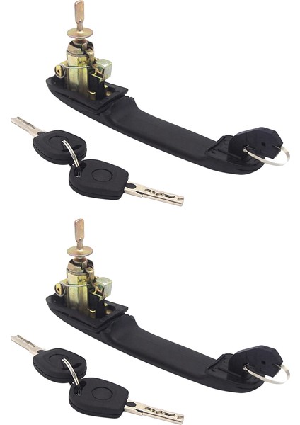 2x 6K0837205 6K0837206 Ford Galaxy Sharel Için Kilit Namlu ile Ön Sol Sağ Kapı Tutağı Sharan Alhambra 33MM Pin Uzunluğu (Yurt Dışından)