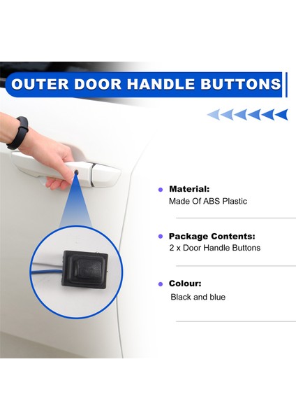 Hyundai Elantra Ad 2017 Için Araba Sol ve Sağ Endüktif Dış Kapı Tutma Düğmeleri (Yurt Dışından) fırsatları