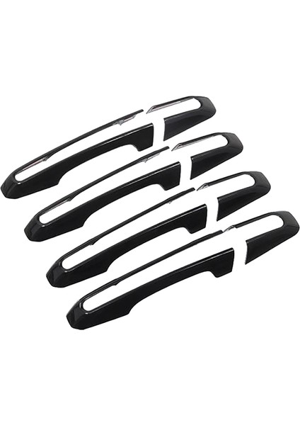 Kapı Kolu Kapak Süslemesi For-Jaguar Xe Xf F-Pace X761 Land Rover Discovery Için 5 Sport Evoque Araba Aksesuarları, Siyah (Yurt Dışından)