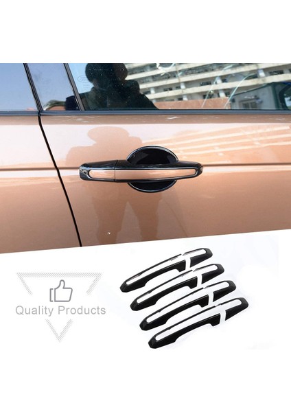 Kapı Kolu Kapak Süslemesi For-Jaguar Xe Xf F-Pace X761 Land Rover Discovery Için 5 Sport Evoque Araba Aksesuarları, Siyah (Yurt Dışından) fiyatları