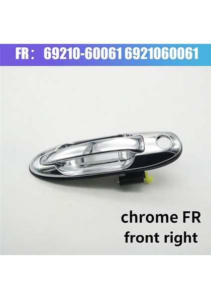 Toyota Land Cruiser LC100 4500 4700 1998-2007 Lexus LX470 Araç Ön Dış Dış Dış Kapı Tutucu 69210-60061 (Yurt Dışından) modelleri