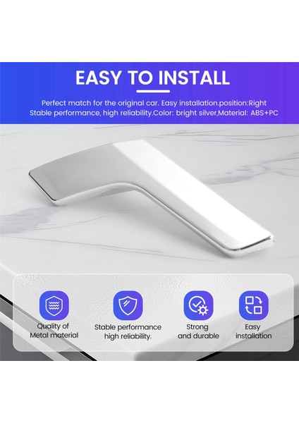 Krom Araç Iç Iç Kapı Tutucu Onarım Kiti Mercedes W204 X204 Iç Trim Kapak (Sağ) (Yurt Dışından) indirimleri