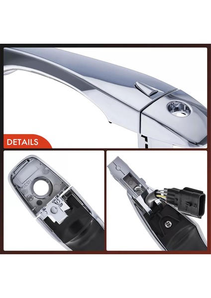 Nissan Altima Pathfinder 2013-2018 80640-3TA0A Için Dış Dış Kapı Kolu Akıllı Giriş 80645-3TA0A ile Krom Çekin (Yurt Dışından) modelleri