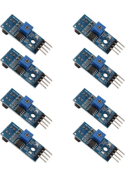8pcs TCRT5000 Kızılötesi Yansıtıcı Sensör Ir Fotoelektrik Anahtar Bariyer Hat Track Modülü Arduino Akıllı Araba Robotu (Yurt Dışından)