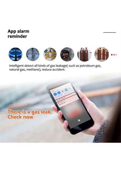 Wifi Doğal Gaz Sensörü Yanıcı Ev Akıllı Gaz Alarm Dedektörü Sızıntı Sensörü Wifi Sıcaklık Dedektörleri Ab Fişi (Yurt Dışından) fırsatları