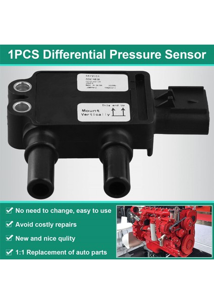 Cummins Için Euro 6 Emisyon Standart Diferansiyel Basınç Sensörü 5492073 5572051 5572038 5mpp2-3 5mpp2-10 5mpp2-11 (Yurt Dışından) fırsatları