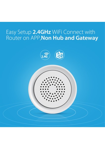 Tuya Wıfı Smart USB Sirene Alarm Sensörü Ses ve Işık Alarmı Sıcaklığı ve Nem Sensörü Alexa Için 1 Arada 3 (Yurt Dışından) indirimleri