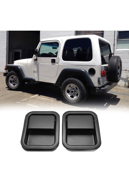 Metal Ön Dış Kapı Kolu Iç Kapı Kolları ile Ayarlanmış Iç Çifti Sol ve Sağ 55176477AB 55176476AB (Yurt Dışından) modelleri