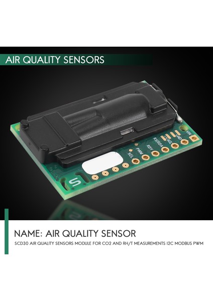 Co2 ve Rh/t Ölçümleri Için SCD30 Hava Kalitesi Sensörleri Modülü I2C Modbus Pwm (Yurt Dışından) modelleri