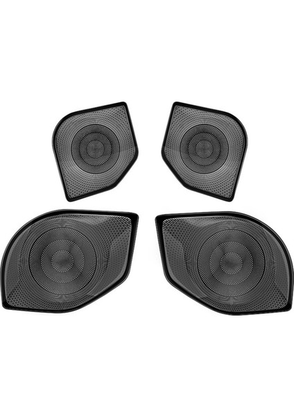 Araba Paslanmaz Çelik Kapı Ses Hoparlör Korna Panel Trims Toyota Tacoma 2024 Siyah Ses Hoparlör Kapağı (Yurt Dışından)