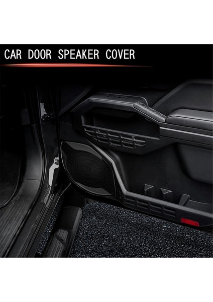 Araba Paslanmaz Çelik Kapı Ses Hoparlör Korna Panel Trims Toyota Tacoma 2024 Siyah Ses Hoparlör Kapağı (Yurt Dışından) fırsatları