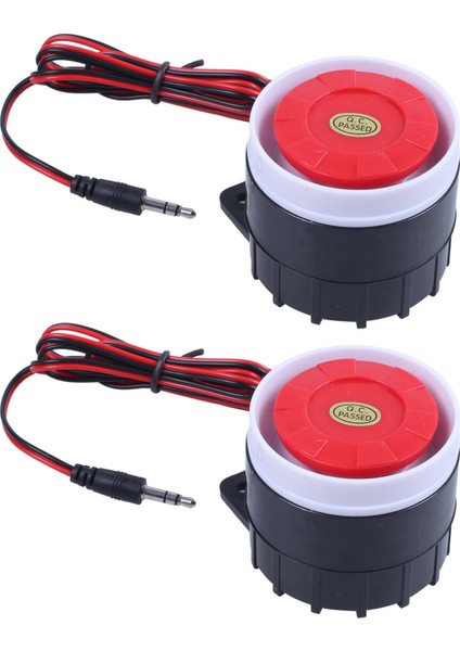 2x Kablolu Mini Siren Ev Güvenlik Alarm Sistemi Boynuz Siren 120DB 12V (Yurt Dışından)