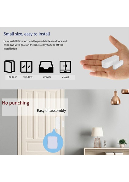 Tuya Zigbee Kapı Pencere Sensörleri Kablosuz Akıllı Yaşam Manyetik Kapı Sensörü Uygulaması Uzaktan Kumanda (Yurt Dışından)