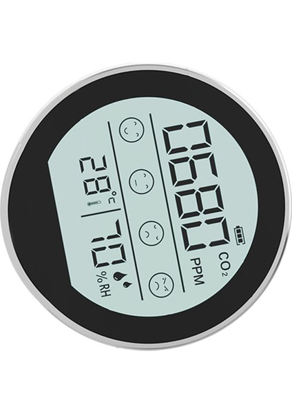 Hava Kalitesi Monitörü Co2 Metre Karbon Dioksit Dedektörü Ev Ofis Araç Gümüş Için Sıcaklık Nem Algılama (Yurt Dışından) fırsatları