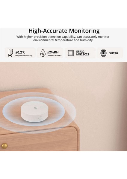Zigbee Sıcaklığı ve Nem Sensörü Akıllı Ev Termometresi, Dedektör Alexa Google Home Için Yüksek Hassas Monitör (Yurt Dışından) modelleri