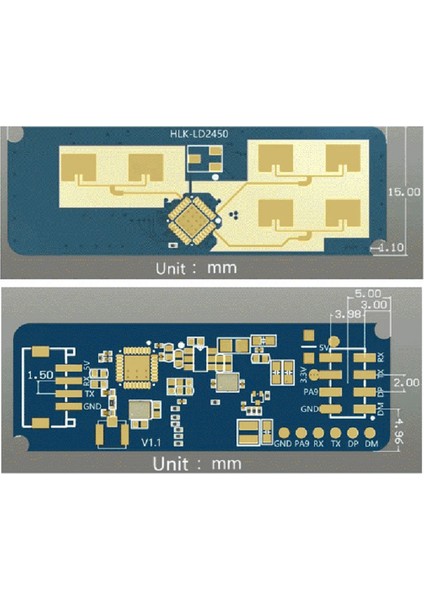 3x HLK-LD2450 24G Akıllı Ev Dalgası Insan Vücudu Hareket Hedef Izleme Radar Sensör Modülü Test Mesafesi Açısı Hızı (Yurt Dışından) indirimleri