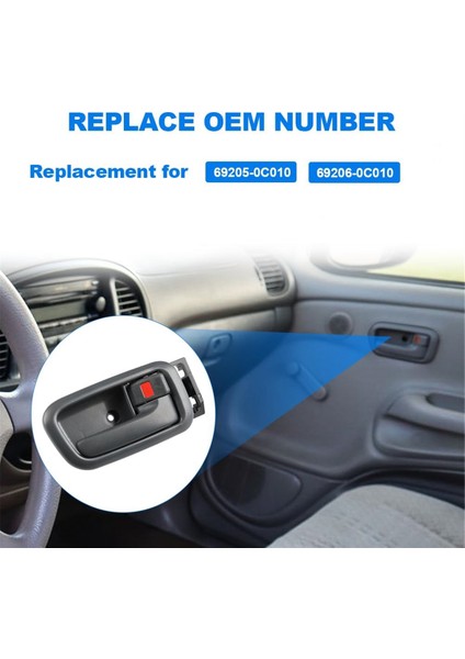 Toyota Tundra 2000-2006 Sequoia 2001-2007, 69206-0C010 69278-0C10 69205-0C010 69277-0C10 Gri (Yurt Dışından) modelleri