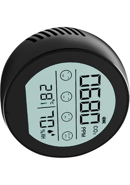 Hava Kalitesi Monitörü Co2 Metre Karbon Dioksit Dedektörü Ev Ofis Arabası Için Sıcaklık Nem Algılama Siyah (Yurt Dışından) fiyatları
