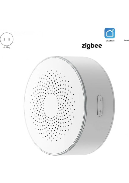 Tuya Smart Zigbee Siren Kablosuz Sesli ve Görünür Alarm 100DB Anti-Harmer Ac Güç Iş Hacim Ayarı Abd Fiş (Yurt Dışından) modelleri