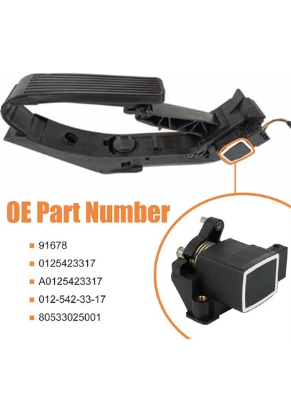 Gaz Pedalı Konum Sensörü 0125423317 Mercedes-Benz Için C230 CLK320 cl ​​K430 CLK55 E320 E55 G500 G55 ML320 ML350 (Yurt Dışından) fiyatları