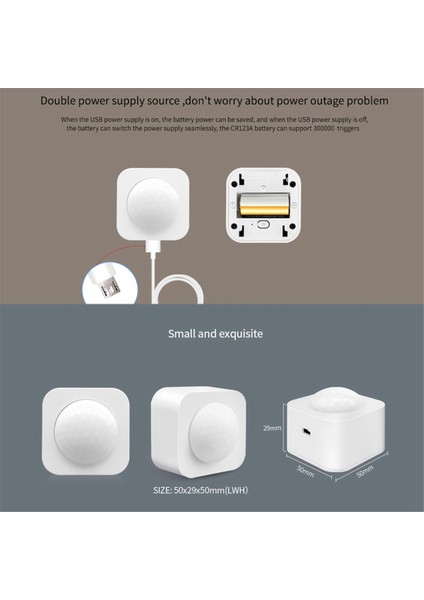 Zigbee 3.0 Pır Hareket Sensörü, Kızılötesi Insan Vücut Dedektörü, Alexa Google Home Için Ewelink Zigbee Köprüsü Aracılığıyla Akıllı Kontrol (Yurt Dışından) indirimleri