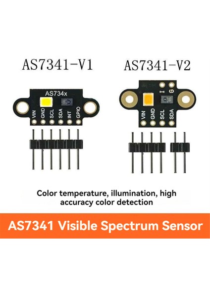 GY-AS7341 Görünür Kızılötesi Renk Spektrometre Sensörü Modülü Renk Sıcaklığı Illuminance Renk Ölçüm Algılama A (Yurt Dışından) fiyatları