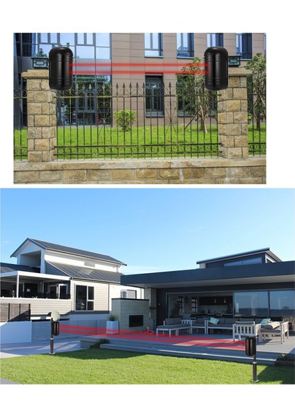 Kablolu Çift Işınlı Fotoelektrik Kızılötesi Sensör Bariyer Dedektörü 100M Alarm Kurcalama Alarmı Park Hırsız Alarm Sistemi (Yurt Dışından) fırsatları