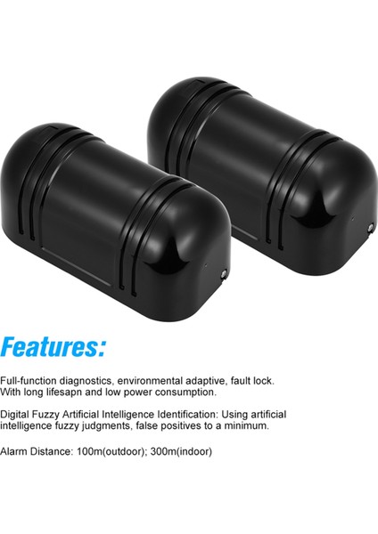 Kablolu Çift Işınlı Fotoelektrik Kızılötesi Sensör Bariyer Dedektörü 100M Alarm Kurcalama Alarmı Park Hırsız Alarm Sistemi (Yurt Dışından) indirimleri