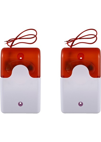 2x Mini Kablolu Strobe Uyarı Siren Dayanıklı Dc 12V Ses Alarmı Yanıp Sönen Hafif Ses Siren Boynuzu Ev Güvenlik Alarm Sistemi (Yurt Dışından) fiyatları