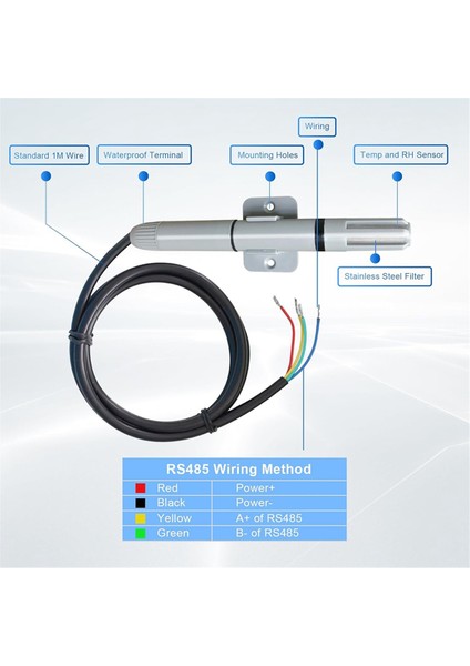 RS485 Sıcaklık ve Nem Verici Kanalı Verici Entegre Sıcaklık ve Nem Verici (Yurt Dışından) fırsatları