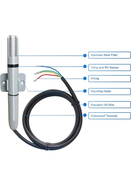 RS485 Sıcaklık ve Nem Verici Kanalı Verici Entegre Sıcaklık ve Nem Verici (Yurt Dışından) indirimleri