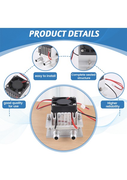 TEC1-12706 Termoelektrik Peltier Modülü Su Soğutma Sistemi 60W Küçük Ölçekli Dıy Kiti (Yurt Dışından) indirimleri