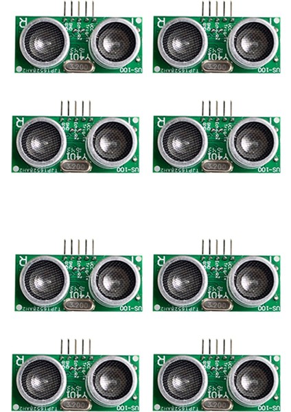 8pcs Us -100 Ultrasonik Sensör Modülü Dc 2.4V - 5V Sıcaklık Telafisi Aralığı Mesafesi (Yurt Dışından)