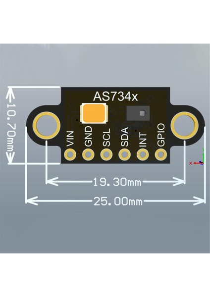 GY-AS7341 Görünür Kızılötesi Renk Spektrometre Sensörü Modülü Renk Sıcaklığı Illuminance Renk Ölçümü Algılama B (Yurt Dışından) fiyatları