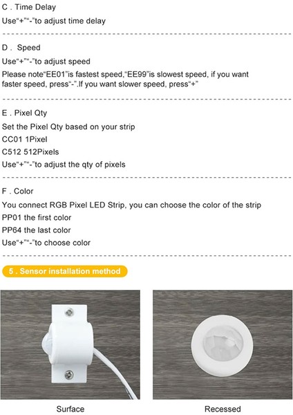 Hareket Sensörü LED Merdiven Piksel Işıkları Denetleyicisi Rgb LED Kontrolör Gün Işığı Sensörü Merdiven Aydınlatma Denetleyicisi (Yurt Dışından)