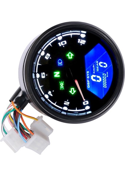 Motosiklet Universal LCD Dijital Takometre Speedometre Kafe Racer 2 - 4 Silindirler Için Su Geçirmez Gösterge (Yurt Dışından) fiyatları