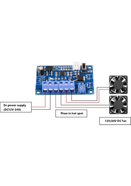 Dc 12V 24V 4A Fan Sıcaklık Kontrolü 2/3/4 Kablo Şasi Fan Hız Düzenleme Modülü Pwm Termostat Hız Valisi (Yurt Dışından) fırsatları