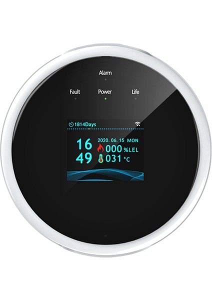 Wifi Doğal Gaz Sensörü Yanıcı Ev Akıllı Gaz Alarm Dedektörü Sızıntı Sensörü Wifi Sıcaklık Dedektörleri Abd Fiş (Yurt Dışından)