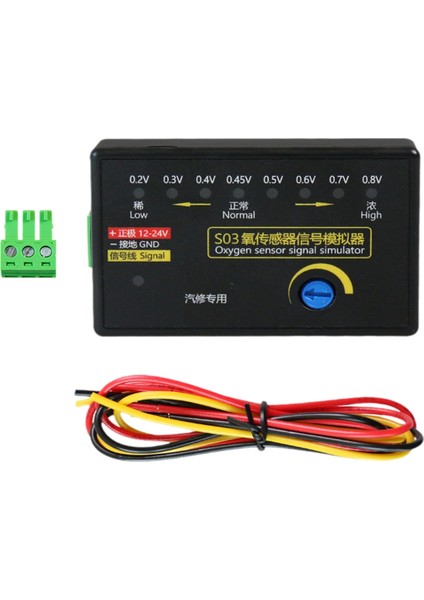Yeni S03 Oksijen Sensörü Mini Tipi Otomobil Oksijen Sensörü Sinyal Simülatörü, Dört Telli Oksijen Sensör Sinyalini Simüle Et (Yurt Dışından)