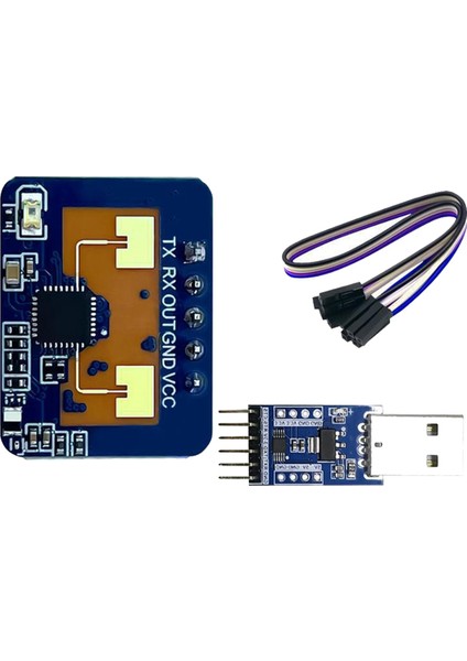 LD2410C 24G Radar Insan Varlık SENSÖRÜ+CH340 Adaptör Fmcw Radar Millimetre Dalga Hareket Algılama Modülü DC5V (Yurt Dışından)