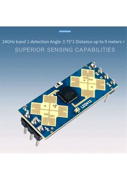 Sensör Algılama Modülü 24G Insan Varlığı Algılama Radar Modülü LD2412 Millimetre Dalga Radarı Geniş Açılı Algılama Modülü (Yurt Dışından) indirimleri