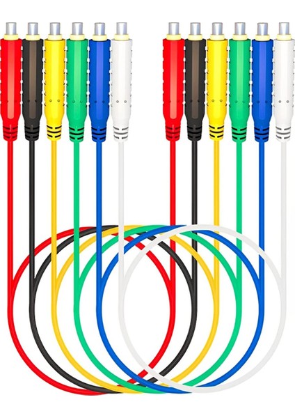 6pcs Manyetik Testi Silikon Esnek Jumper Test Teli Yumuşak Sensörler Anahtarlar Test Kurşununu Test Için 30V AC/5A 20AWG (Yurt Dışından)