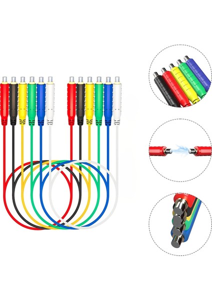 6pcs Manyetik Testi Silikon Esnek Jumper Test Teli Yumuşak Sensörler Anahtarlar Test Kurşununu Test Için 30V AC/5A 20AWG (Yurt Dışından) indirimleri