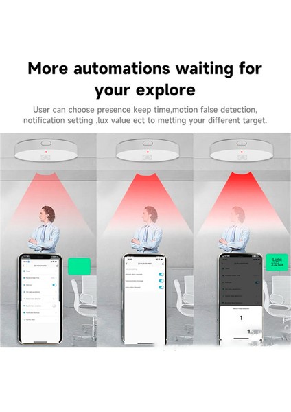 Tuya Zigbee Insan Varlık Sensörü Hareket Sensörü 24G Radar Algılama Akıllı Ev Uzaktan Kumanda Güvenliği Koruma (Yurt Dışından) fırsatları