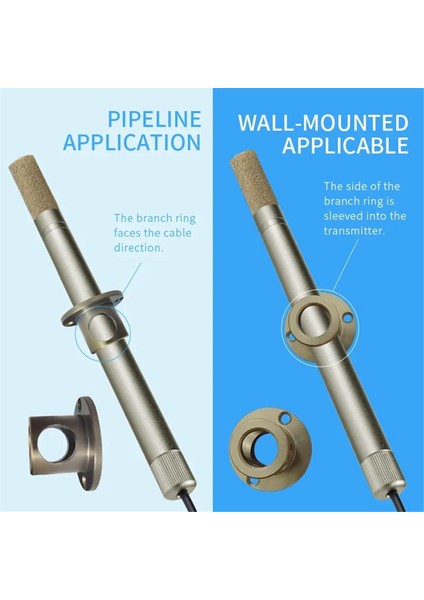 Metal Sıcaklık ve Nem Sensörü RS485 Yüksek Sıcaklığa Dayanıklı Boru Hattı Yüksek Hassasiyetli Endüstriyel Çip FG6020 (Yurt Dışından) indirimleri