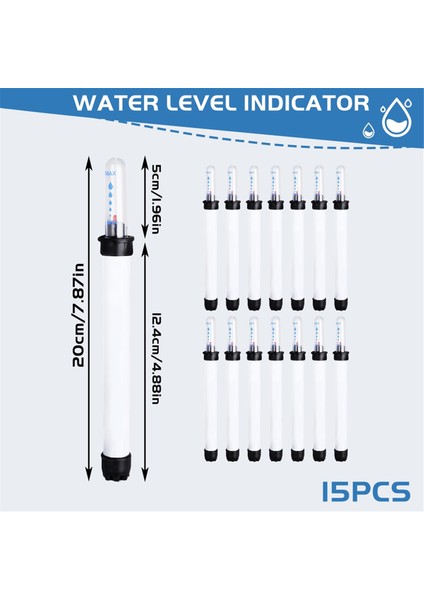 Nem Ölçer Bitkileri Sulama Göstergesi, 15 Pcs Nem Ölçer Bitkileri, Su Seviyesi Göstergesi Bitkileri, Toprak Nem Ölçer (Yurt Dışından) fırsatları